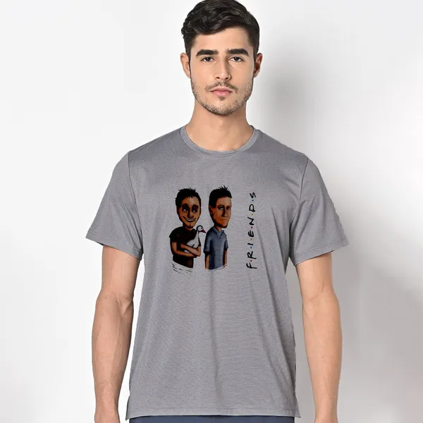 Mooch_Wale_Joey_And_Chandler_And_The_Duck_Friends_Art_Work__Quick-Dri_T-shirt_For_Men