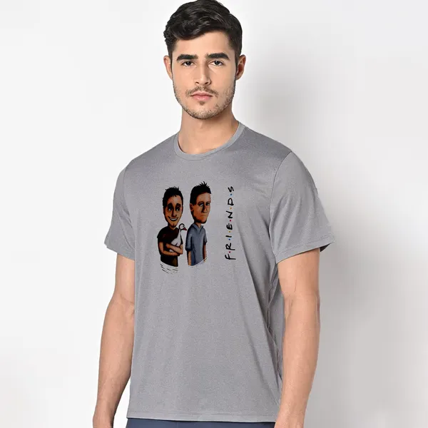 Mooch_Wale_Joey_And_Chandler_And_The_Duck_Friends_Art_Work__Quick-Dri_T-shirt_For_Men