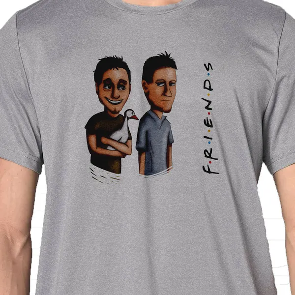 Mooch_Wale_Joey_And_Chandler_And_The_Duck_Friends_Art_Work__Quick-Dri_T-shirt_For_Men