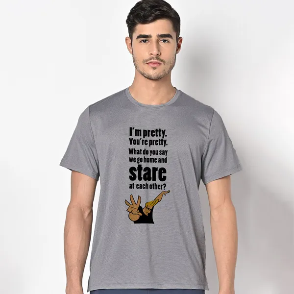 Mooch_Wale_Johnny_Bravo_Pretty_Stare_Quotes__Quick-Dri_T-shirt_For_Men