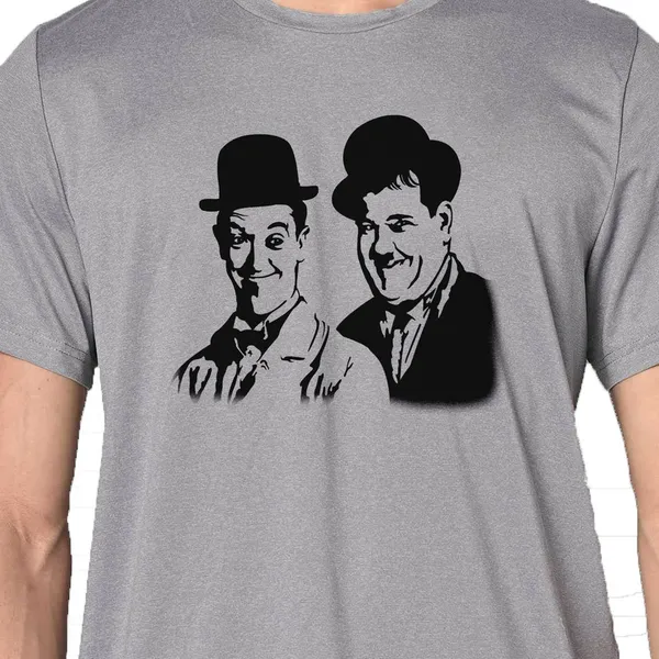 Mooch_Wale_Laurel_And_Hardy_Vector__Quick-Dri_T-shirt_For_Men