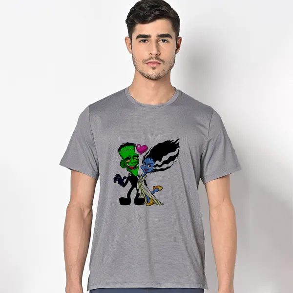 Mooch_Wale_Mr_And_Mrs_Frankenstein__Quick-Dri_T-shirt_For_Men