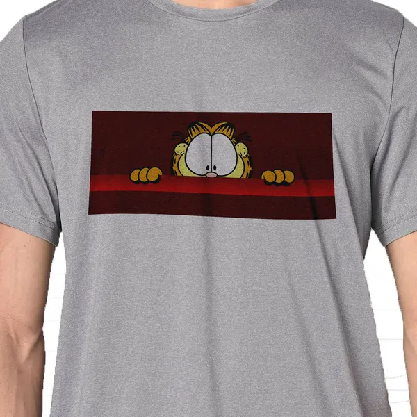 Mooch_Wale_Peeping_Garfield__Quick-Dri_T-shirt_For_Men