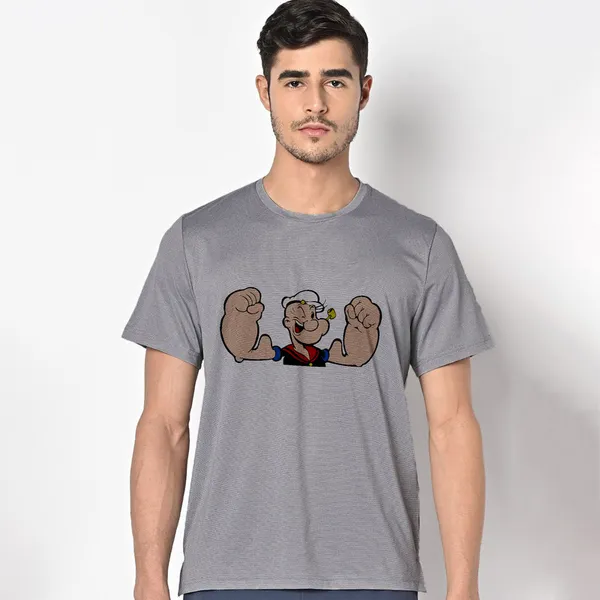 Mooch_Wale_Popeye_Big_Biceps__Quick-Dri_T-shirt_For_Men