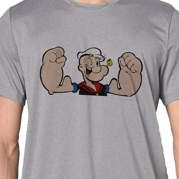 Mooch_Wale_Popeye_Big_Biceps__Quick-Dri_T-shirt_For_Men