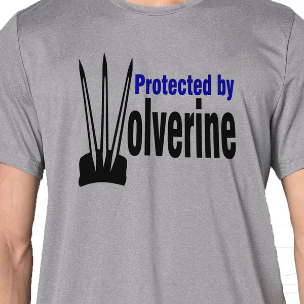 Mooch_Wale_Protected_By_Wolverine__Quick-Dri_T-shirt_For_Men