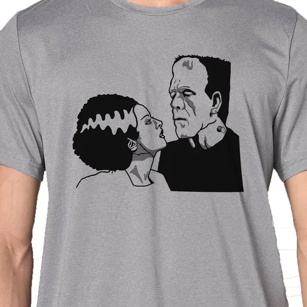 Mooch_Wale_Right_Frankenstein_And_His_Bride_Wedding__Quick-Dri_T-shirt_For_Men