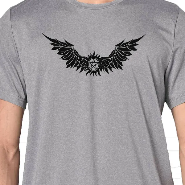 Mooch_Wale_Supernatural_Logo__Quick-Dri_T-shirt_For_Men