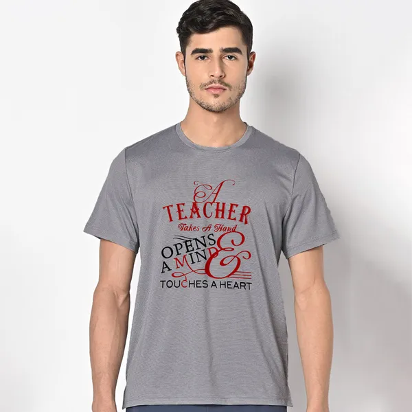 Mooch_Wale_Teacher_Takes_A_Hand_Opens_A_Mind_&_Touches_A_Heart__Quick-Dri_T-shirt_For_Men