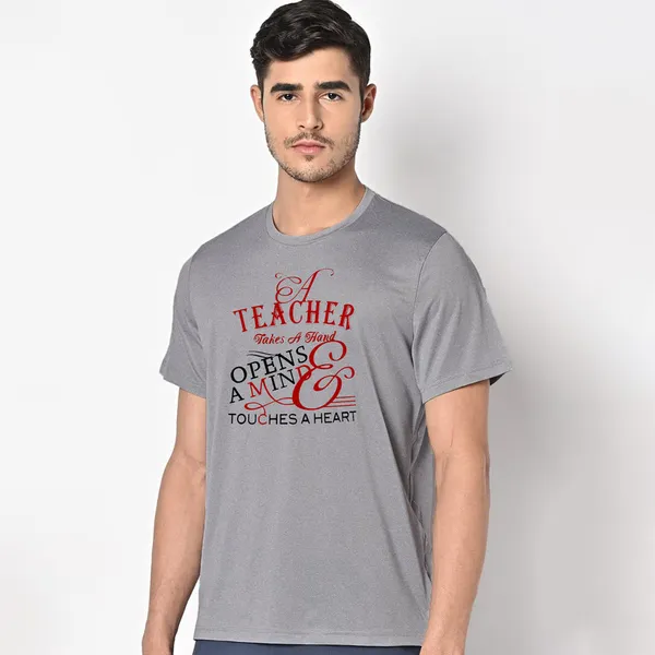 Mooch_Wale_Teacher_Takes_A_Hand_Opens_A_Mind_&_Touches_A_Heart__Quick-Dri_T-shirt_For_Men