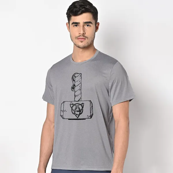 Mooch_Wale_Thors_Hammer__Quick-Dri_T-shirt_For_Men