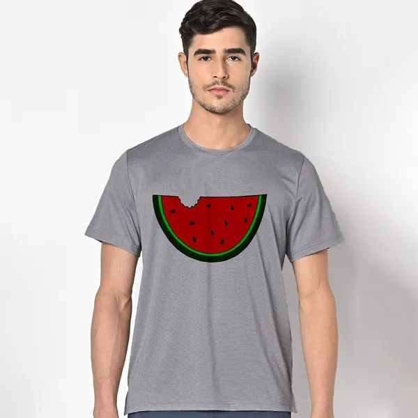 Mooch_Wale_Watermelon_Bite__Quick-Dri_T-shirt_For_Men