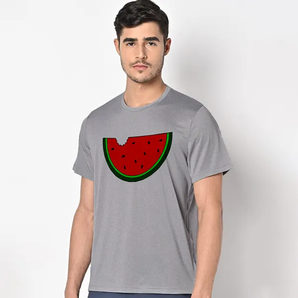 Mooch_Wale_Watermelon_Bite__Quick-Dri_T-shirt_For_Men