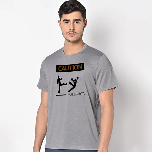 Mooch_Wale_Caution_This_Is_Sparta__Quick-Dri_T-shirt_For_Men