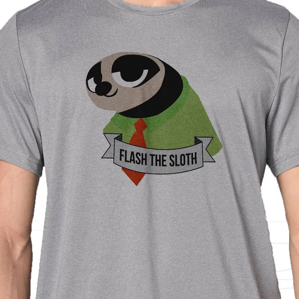Mooch_Wale_Zootopia_Flash_The_Slotrh__Quick-Dri_T-shirt_For_Men