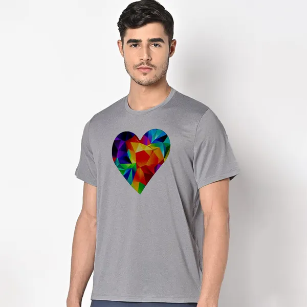 Mooch_Wale_Colorful_Geometric_Heart__Quick-Dri_T-shirt_For_Men