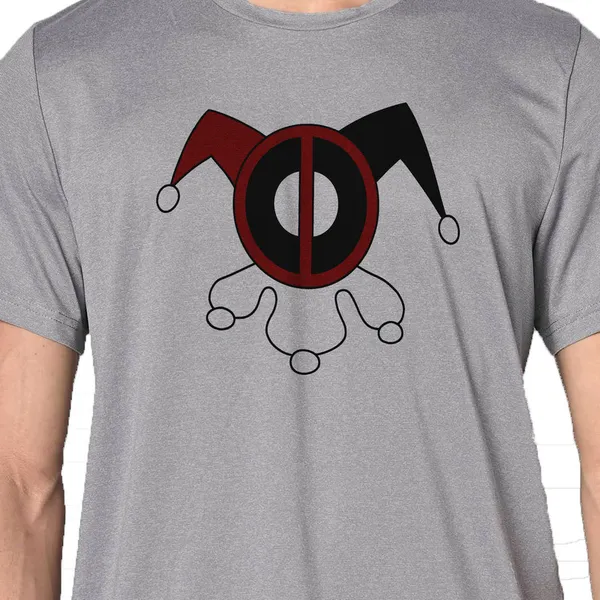 Mooch_Wale_Deadpool_Harley_Quinn_Logo__Quick-Dri_T-shirt_For_Men