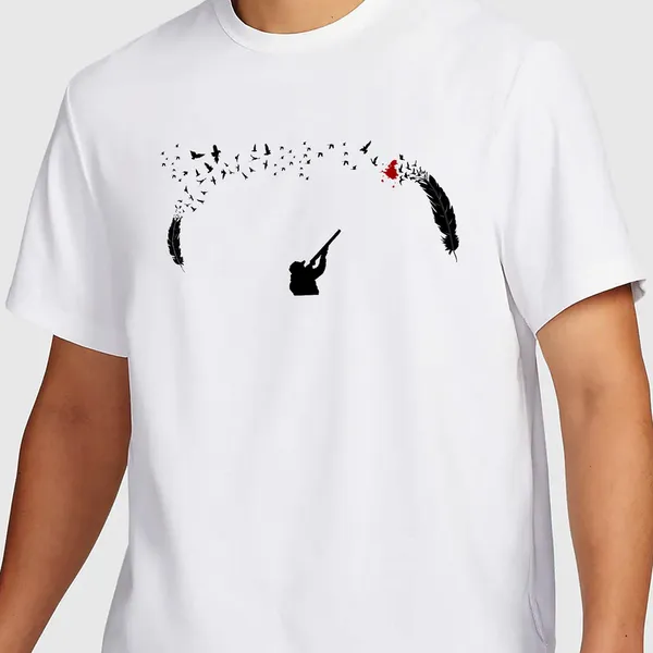 Mooch_Wale_Feather_Hunt__Quick-Dri_T-shirt_For_Men