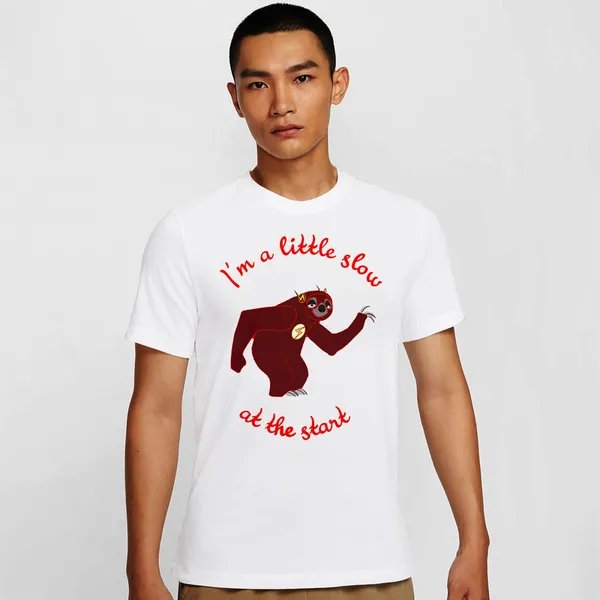 Mooch_Wale_Flash_Zootopia_Im_Alittle_Slow_At_The_Start__Quick-Dri_T-shirt_For_Men