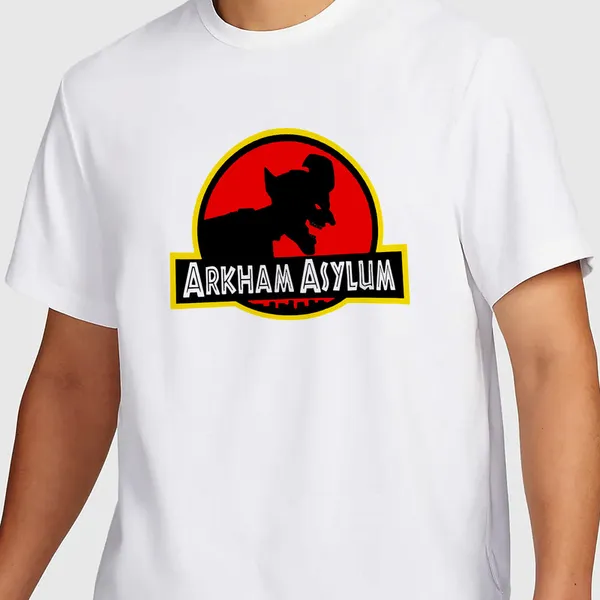 Mooch_Wale_Arkham_Asylum_Joker_Logo__Quick-Dri_T-shirt_For_Men