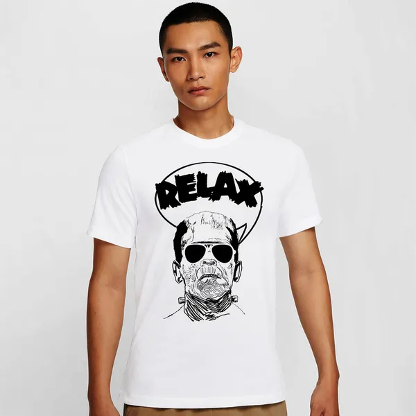 Mooch_Wale_Frankiestein_Say_Relax__Quick-Dri_T-shirt_For_Men