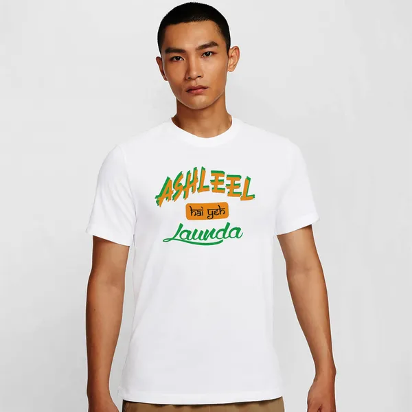 Mooch_Wale_Ashleel_Hai_Yeh_Launda__Quick-Dri_T-shirt_For_Men