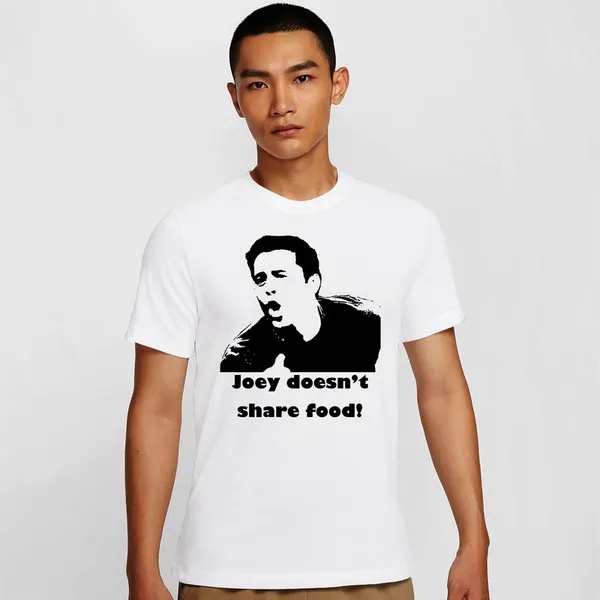 Mooch_Wale_Friends_,_Joye_Dosent_Share_Food_Black_And_White__Quick-Dri_T-shirt_For_Men