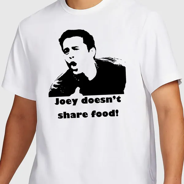 Mooch_Wale_Friends_,_Joye_Dosent_Share_Food_Black_And_White__Quick-Dri_T-shirt_For_Men