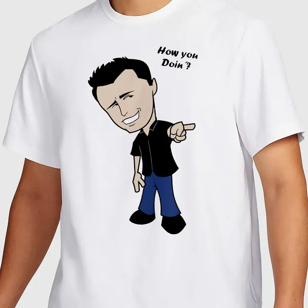 Mooch_Wale_Friends_Joye_How_You_Doin_Clipart__Quick-Dri_T-shirt_For_Men