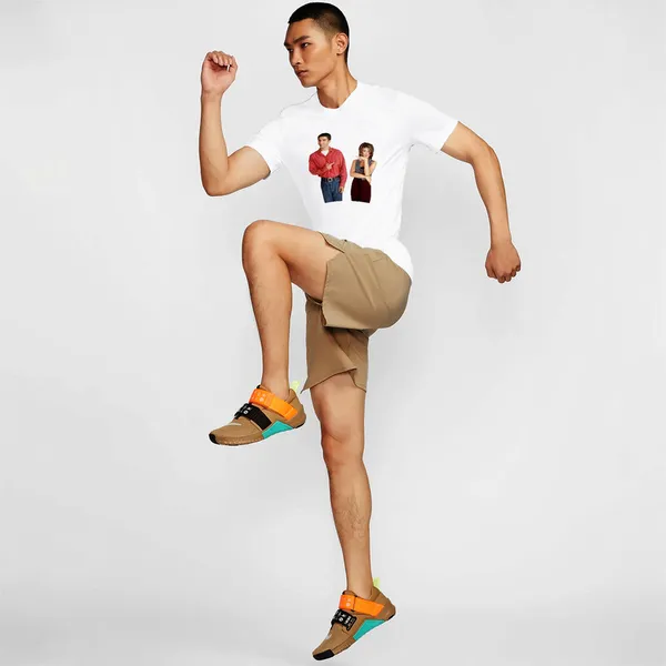 Mooch_Wale_Friends_Ross_And_Rachel_Pointing__Quick-Dri_T-shirt_For_Men