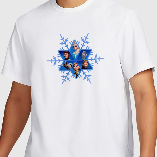 Mooch_Wale_Frozen_Characters_Snowflake__Quick-Dri_T-shirt_For_Men