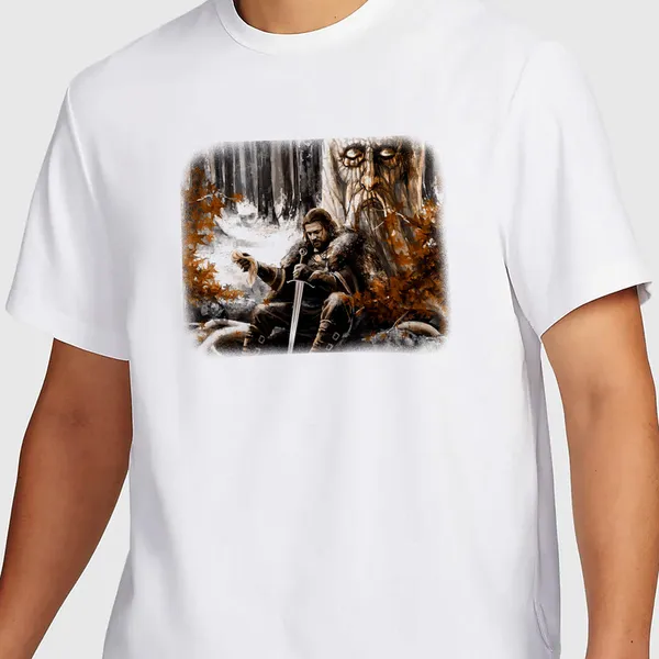 Mooch_Wale_Game_Of_Thrones_Ned_Stark_Godswood__Quick-Dri_T-shirt_For_Men