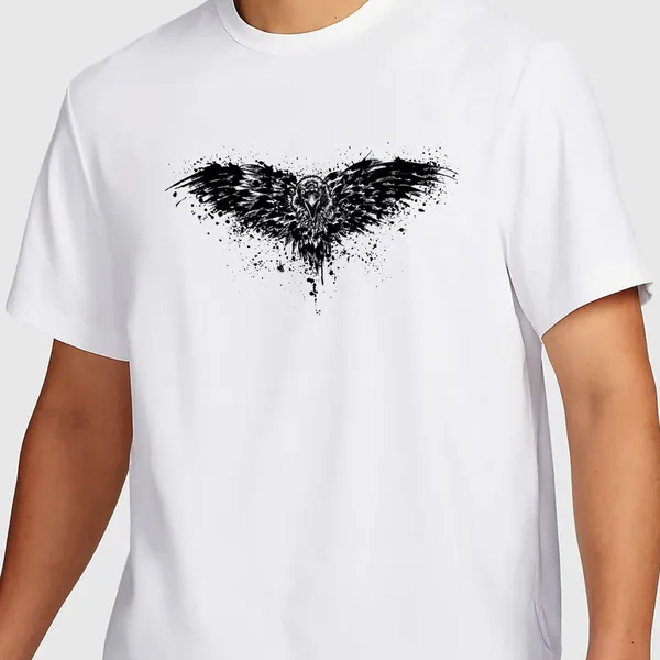 Mooch_Wale_Game_Of_Thrones_Three_Eyed_Crow_Art__Quick-Dri_T-shirt_For_Men