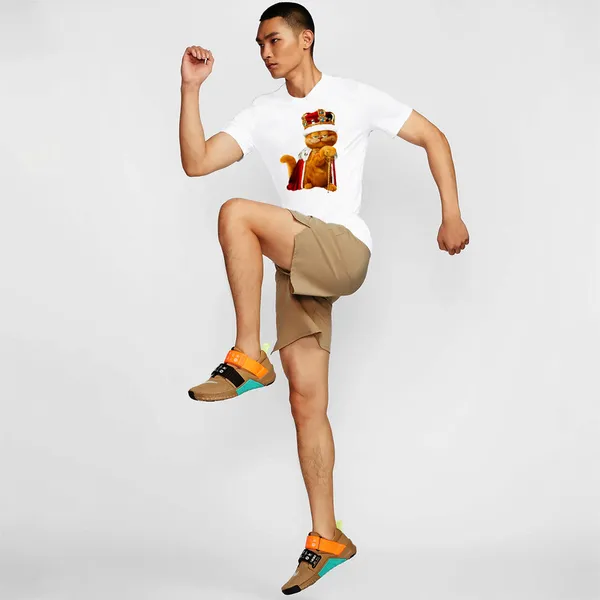 Mooch_Wale_Garfield_The_King__Quick-Dri_T-shirt_For_Men