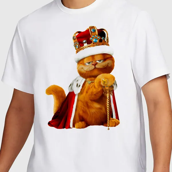 Mooch_Wale_Garfield_The_King__Quick-Dri_T-shirt_For_Men
