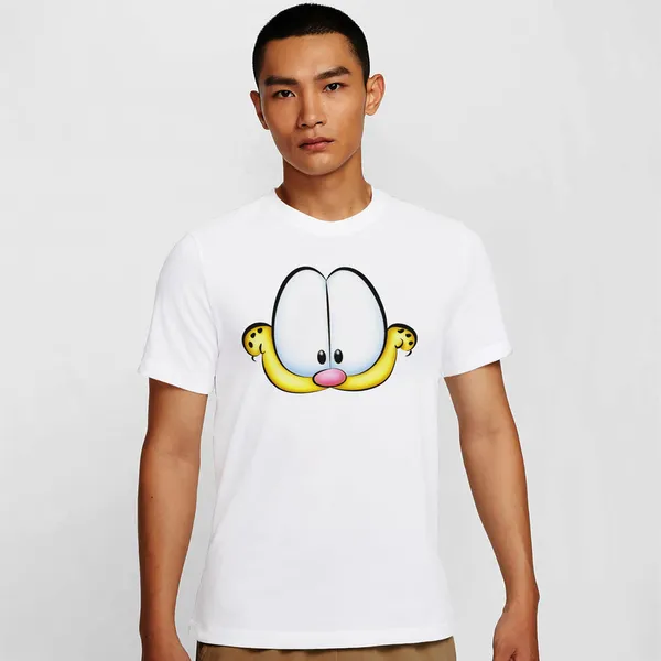 Mooch_Wale_Garfields_Face__Quick-Dri_T-shirt_For_Men