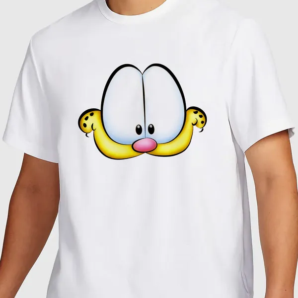 Mooch_Wale_Garfields_Face__Quick-Dri_T-shirt_For_Men
