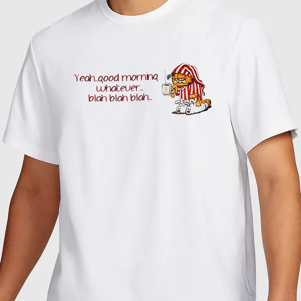 Mooch_Wale_Good_Morning_Garfield__Quick-Dri_T-shirt_For_Men