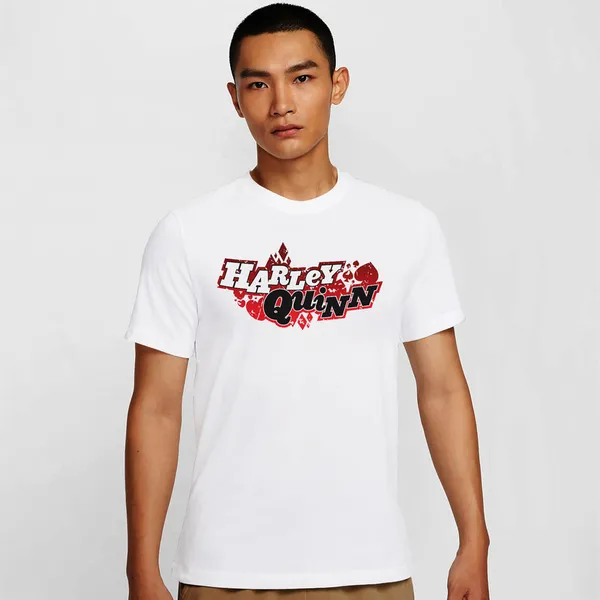 Mooch_Wale_Harley_Quinn_Card_Logo__Quick-Dri_T-shirt_For_Men