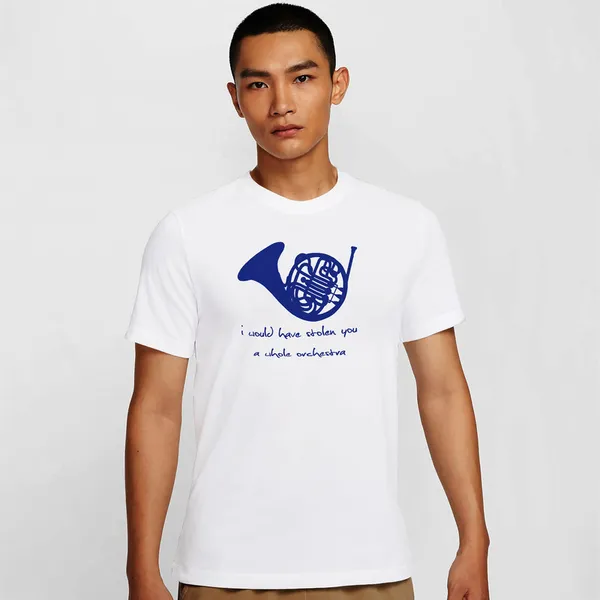 Mooch_Wale_How_I_Met_Your_Mother_Blue_French_Horn__Quick-Dri_T-shirt_For_Men