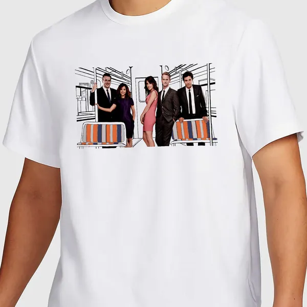 Mooch_Wale_How_I_Met_Your_Mother_Train_Art_Characters__Quick-Dri_T-shirt_For_Men