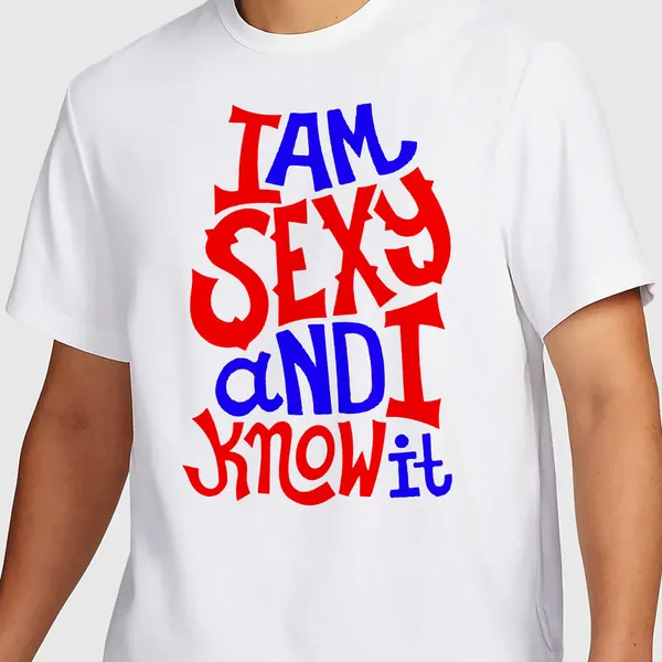 Mooch_Wale_I_Am_Sexy_And_I_Know_It_Red_And_Blue__Quick-Dri_T-shirt_For_Men