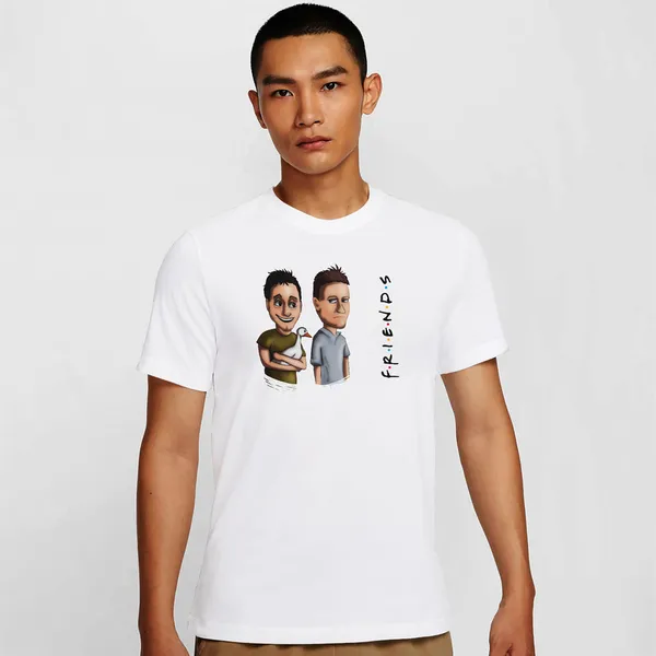 Mooch_Wale_Joey_And_Chandler_And_The_Duck_Friends_Art_Work__Quick-Dri_T-shirt_For_Men
