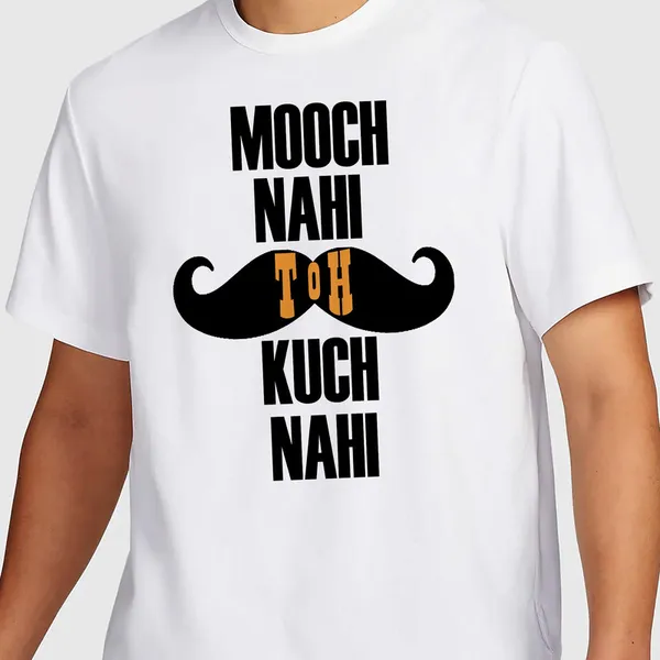 Mooch_Wale_Kuch_Nahi__Quick-Dri_T-shirt_For_Men