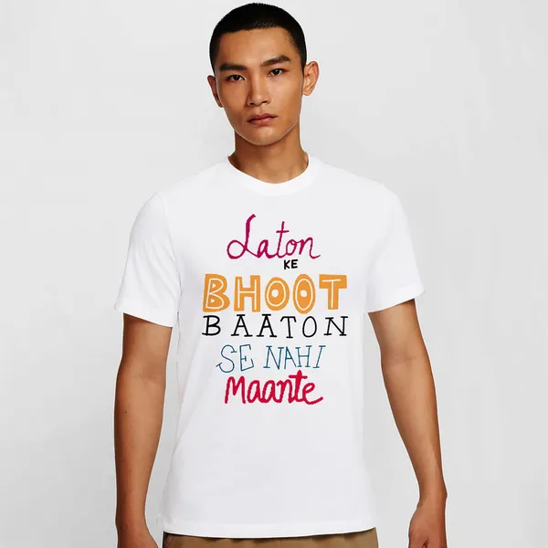 Mooch_Wale_Laton_Ke_Bhoot_Baaton_Se_Nahi_Maante__Quick-Dri_T-shirt_For_Men