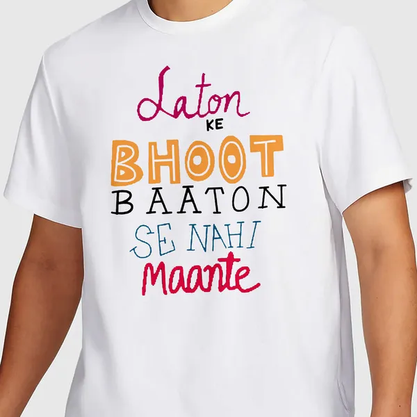 Mooch_Wale_Laton_Ke_Bhoot_Baaton_Se_Nahi_Maante__Quick-Dri_T-shirt_For_Men