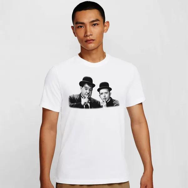 Mooch_Wale_Laurel_&_Hardy_Shhhhh__Quick-Dri_T-shirt_For_Men