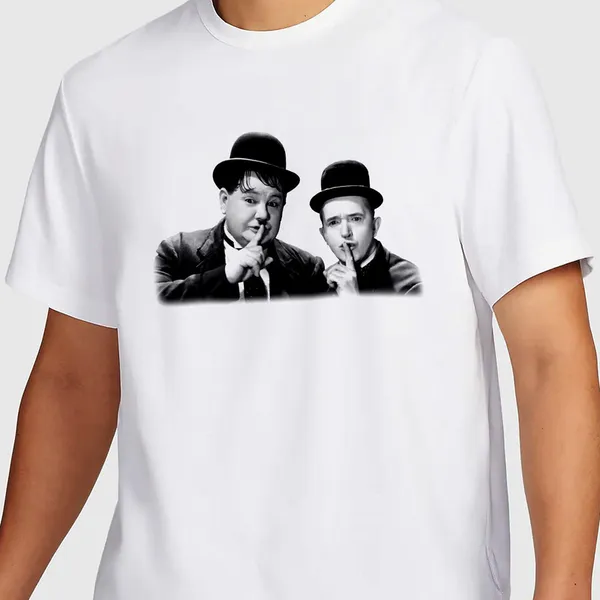 Mooch_Wale_Laurel_&_Hardy_Shhhhh__Quick-Dri_T-shirt_For_Men