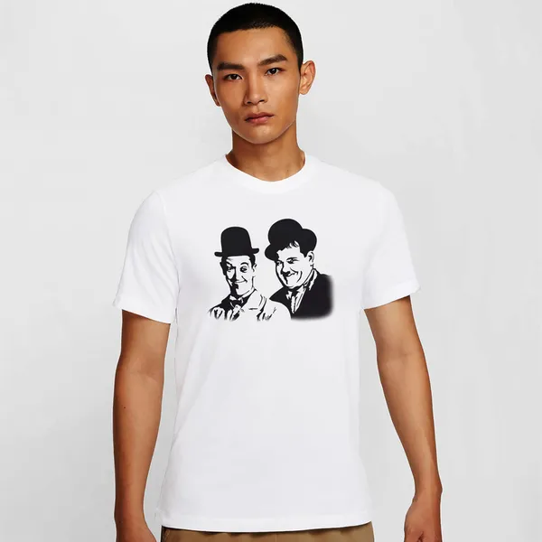 Mooch_Wale_Laurel_And_Hardy_Vector__Quick-Dri_T-shirt_For_Men