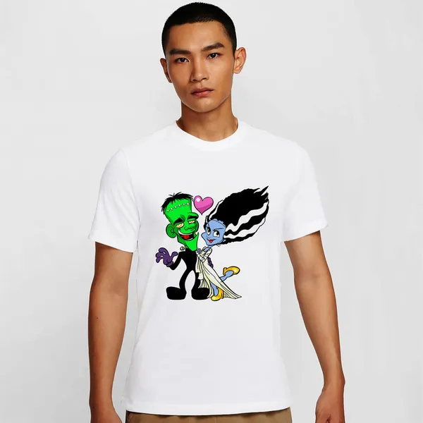 Mooch_Wale_Mr_And_Mrs_Frankenstein__Quick-Dri_T-shirt_For_Men